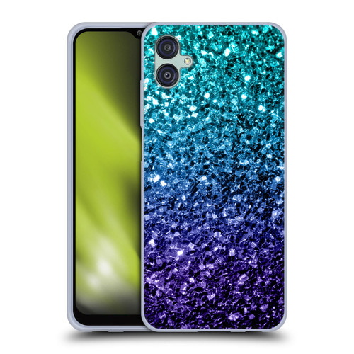 PLdesign Glitter Sparkles Aqua Blue Soft Gel Case for Samsung Galaxy M04 5G / A04e