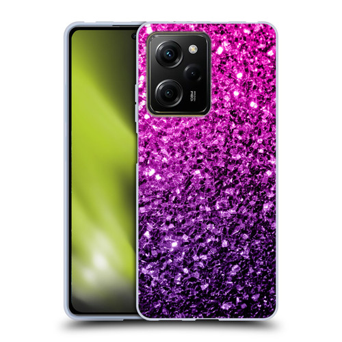 PLdesign Glitter Sparkles Purple Pink Soft Gel Case for Xiaomi Redmi Note 12 Pro 5G