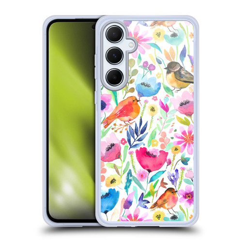 Ninola Summer Patterns Whimsical Birds Soft Gel Case for Samsung Galaxy A55 5G
