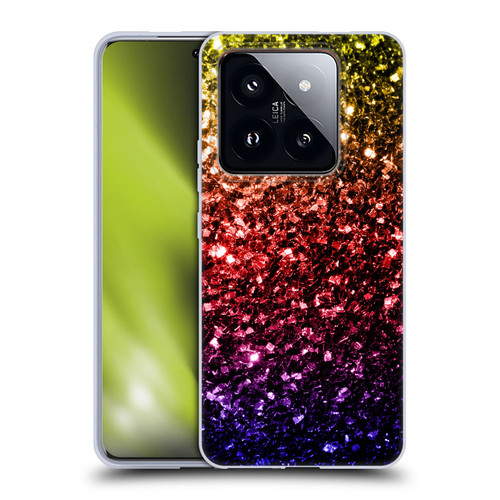 PLdesign Glitter Sparkles Rainbow Soft Gel Case for Xiaomi 14 Pro