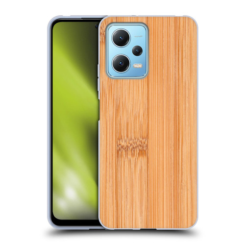 PLdesign Wood And Rust Prints Light Brown Bamboo Soft Gel Case for Xiaomi Redmi Note 12 5G