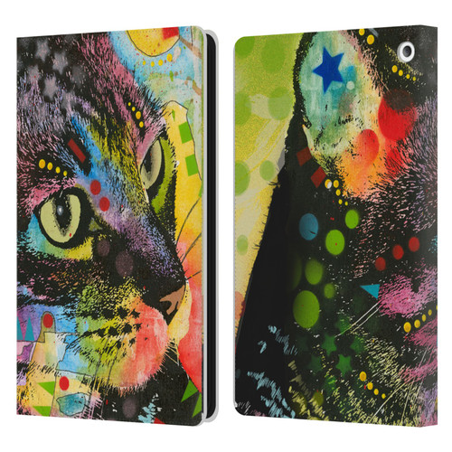 Dean Russo Cats Napy Leather Book Wallet Case Cover For Amazon Fire HD 8/Fire HD 8 Plus 2020