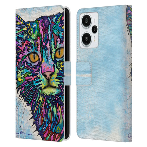 Dean Russo Cats Diligence Leather Book Wallet Case Cover For Xiaomi Redmi Note 12T