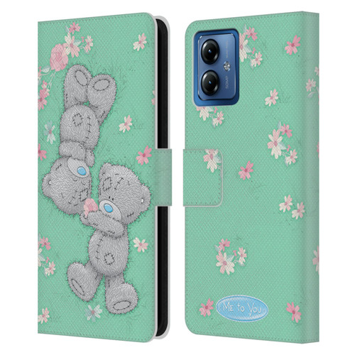 Me To You Classic Tatty Teddy Together Leather Book Wallet Case Cover For Motorola Moto G14