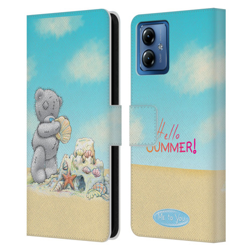 Me To You Classic Tatty Teddy Summer Leather Book Wallet Case Cover For Motorola Moto G14