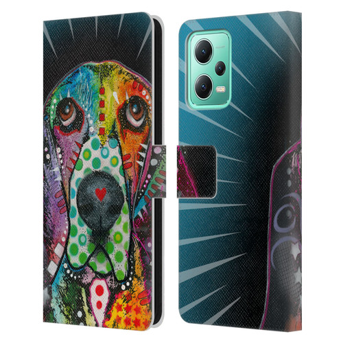 Dean Russo Dogs Hound Leather Book Wallet Case Cover For Xiaomi Redmi Note 12 5G