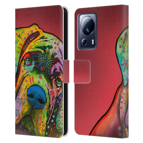 Dean Russo Dogs Mastiff Leather Book Wallet Case Cover For Xiaomi 13 Lite 5G