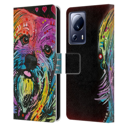 Dean Russo Dogs Yorkie Leather Book Wallet Case Cover For Xiaomi 13 Lite 5G