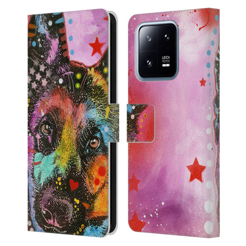 Dean Russo Dogs German Shepherd Leather Book Wallet Case Cover For Xiaomi 13 Pro 5G