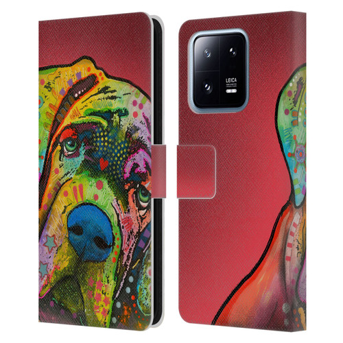 Dean Russo Dogs Mastiff Leather Book Wallet Case Cover For Xiaomi 13 Pro 5G