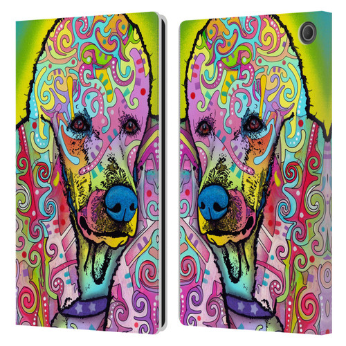 Dean Russo Dogs 3 Poodle Leather Book Wallet Case Cover For Amazon Fire Max 11 2023