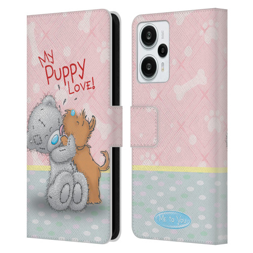 Me To You Classic Tatty Teddy Dog Pet Leather Book Wallet Case Cover For Xiaomi Redmi Note 12T