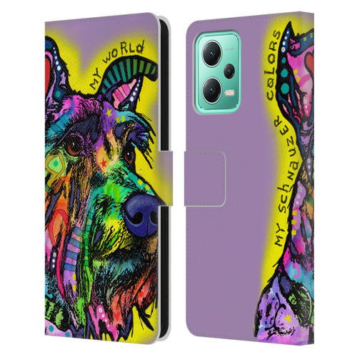 Dean Russo Dogs 3 My Schnauzer Leather Book Wallet Case Cover For Xiaomi Redmi Note 12 5G
