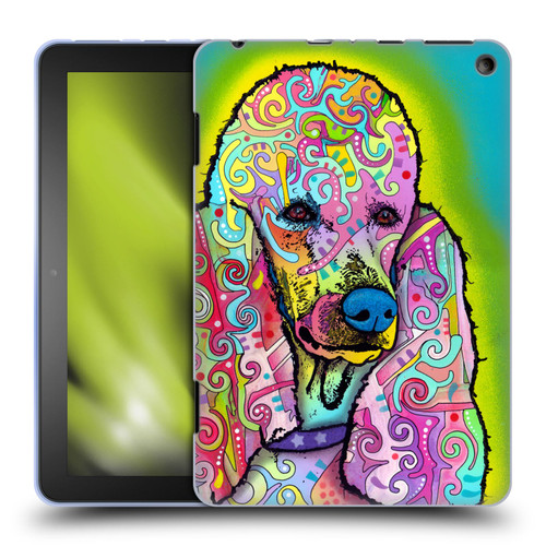 Dean Russo Dogs 3 Poodle Soft Gel Case for Amazon Fire HD 8/Fire HD 8 Plus 2020