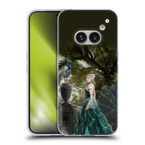 Nene Thomas Art Peacock & Princess In Emerald Soft Gel Case for Nothing Phone (2a)