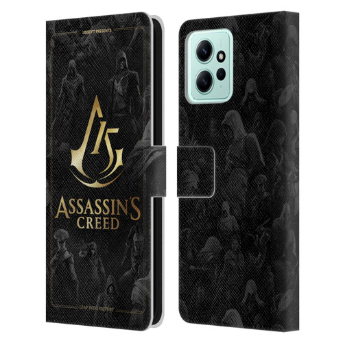 Assassin's Creed 15th Anniversary Graphics Crest Key Art Leather Book Wallet Case Cover For Xiaomi Redmi 12