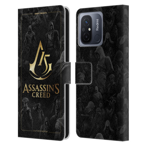 Assassin's Creed 15th Anniversary Graphics Crest Key Art Leather Book Wallet Case Cover For Xiaomi Redmi 12C