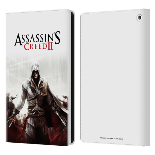 Assassin's Creed II Key Art Ezio 2 Leather Book Wallet Case Cover For Amazon Fire HD 8/Fire HD 8 Plus 2020