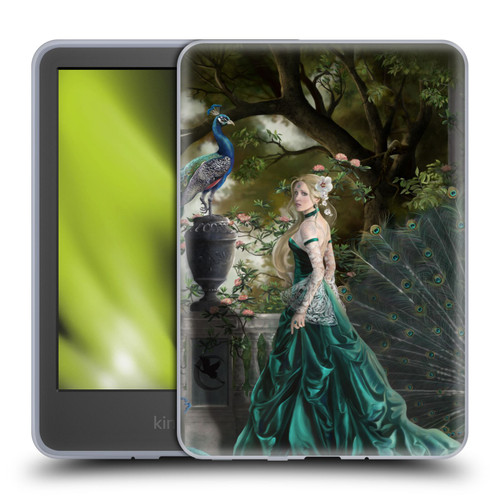 Nene Thomas Art Peacock & Princess In Emerald Soft Gel Case for Amazon Kindle 11th Gen 6in 2022