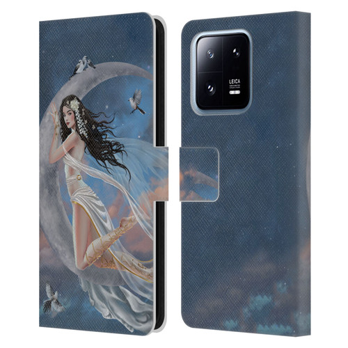 Nene Thomas Art Moon Lullaby Leather Book Wallet Case Cover For Xiaomi 13 Pro 5G