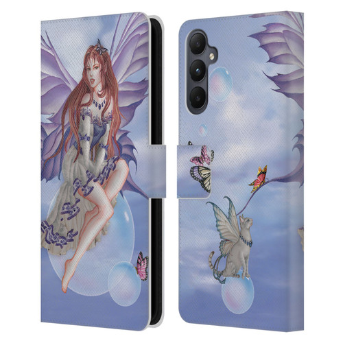 Nene Thomas Bubbles Purple Lace Fairy On Cat Leather Book Wallet Case Cover For Samsung Galaxy A05s
