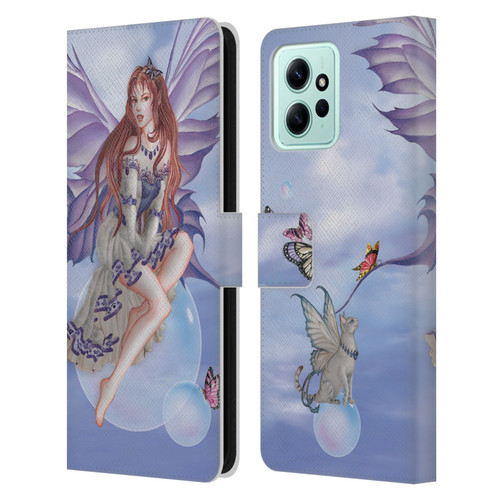 Nene Thomas Bubbles Purple Lace Fairy On Cat Leather Book Wallet Case Cover For Xiaomi Redmi 12