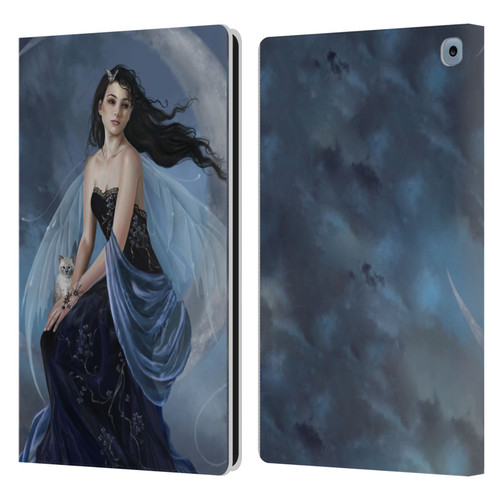 Nene Thomas Crescents Moon Indigo Fairy Leather Book Wallet Case Cover For Amazon Fire HD 10 / Plus 2021