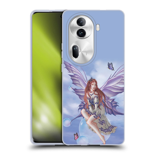 Nene Thomas Bubbles Purple Lace Fairy On Cat Soft Gel Case for OPPO Reno11 Pro