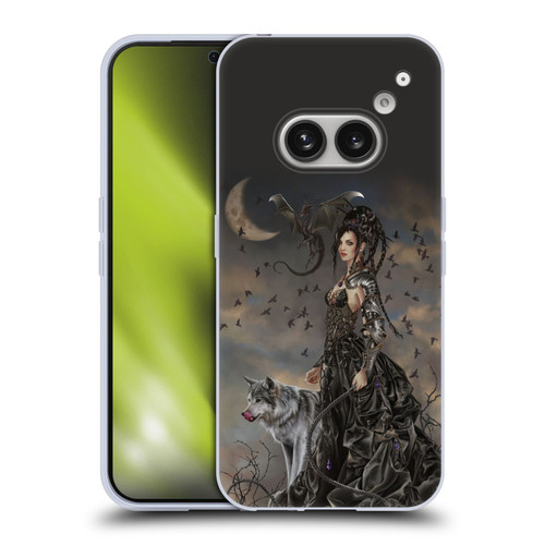 Nene Thomas Crescents Gothic Fairy Woman With Wolf Soft Gel Case for Nothing Phone (2a)