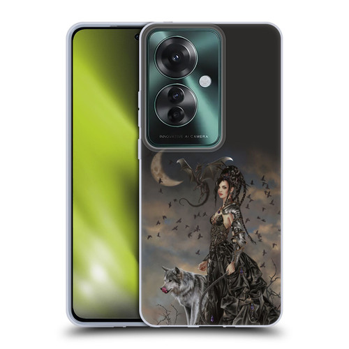 Nene Thomas Crescents Gothic Fairy Woman With Wolf Soft Gel Case for OPPO Reno11 F 5G / F25 Pro 5G