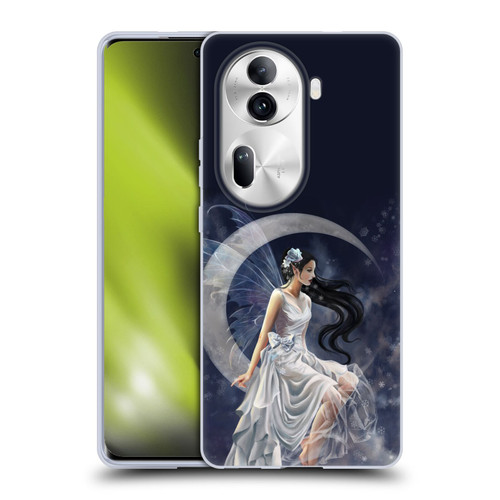 Nene Thomas Crescents Winter Frost Fairy On Moon Soft Gel Case for OPPO Reno11 Pro