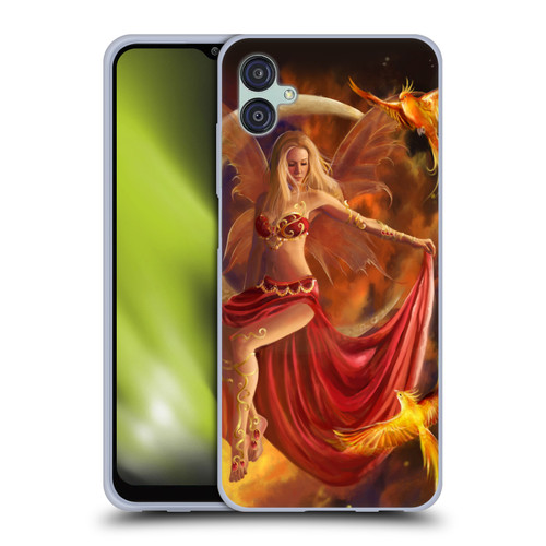 Nene Thomas Crescents Fire Fairy On Moon Phoenix Soft Gel Case for Samsung Galaxy M04 5G / A04e