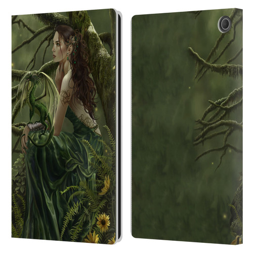 Nene Thomas Deep Forest Queen Fate Fairy With Dragon Leather Book Wallet Case Cover For Amazon Fire Max 11 2023