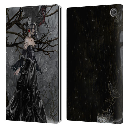 Nene Thomas Deep Forest Queen Gothic Fairy With Dragon Leather Book Wallet Case Cover For Amazon Fire Max 11 2023