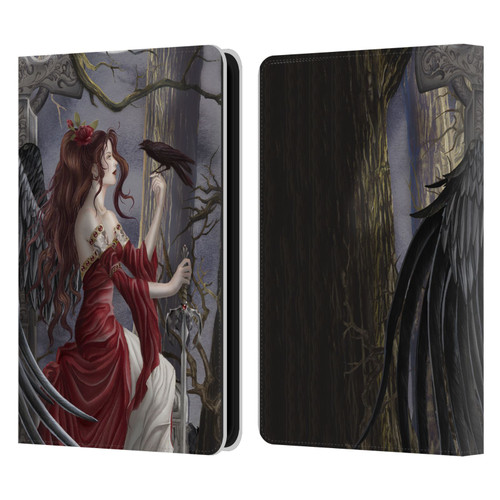 Nene Thomas Deep Forest Dark Angel Fairy With Raven Leather Book Wallet Case Cover For Amazon Kindle 11th Gen 6in 2022