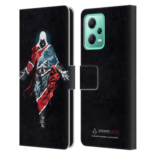 Assassin's Creed Legacy Character Artwork Double Exposure Leather Book Wallet Case Cover For Xiaomi Redmi Note 12 5G