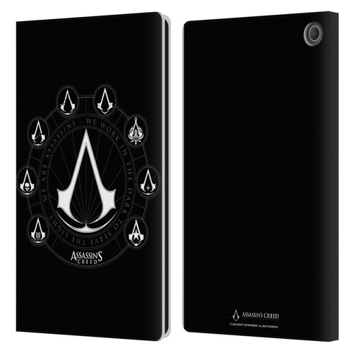 Assassin's Creed Legacy Logo Crests Leather Book Wallet Case Cover For Amazon Fire Max 11 2023