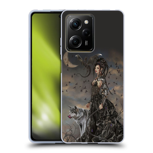 Nene Thomas Crescents Gothic Fairy Woman With Wolf Soft Gel Case for Xiaomi Redmi Note 12 Pro 5G