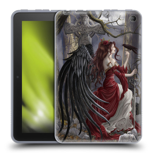 Nene Thomas Deep Forest Dark Angel Fairy With Raven Soft Gel Case for Amazon Fire 7 2022