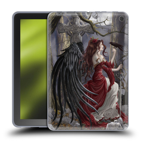 Nene Thomas Deep Forest Dark Angel Fairy With Raven Soft Gel Case for Amazon Fire HD 8/Fire HD 8 Plus 2020