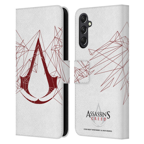 Assassin's Creed Logo Geometric Leather Book Wallet Case Cover For Samsung Galaxy A24 4G / M34 5G
