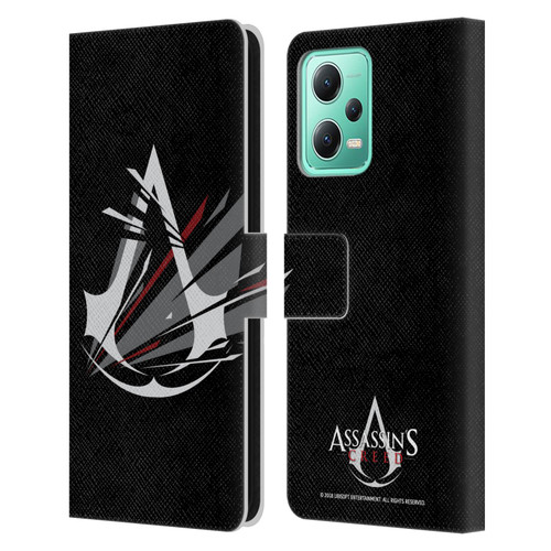 Assassin's Creed Logo Shattered Leather Book Wallet Case Cover For Xiaomi Redmi Note 12 5G