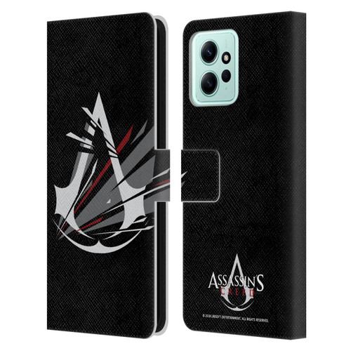 Assassin's Creed Logo Shattered Leather Book Wallet Case Cover For Xiaomi Redmi 12