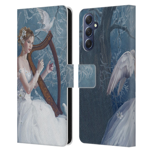 Nene Thomas Deep Forest Chorus Angel Harp And Dove Leather Book Wallet Case Cover For Samsung Galaxy M54 5G