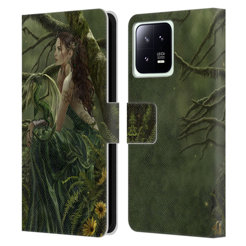Nene Thomas Deep Forest Queen Fate Fairy With Dragon Leather Book Wallet Case Cover For Xiaomi 13 5G