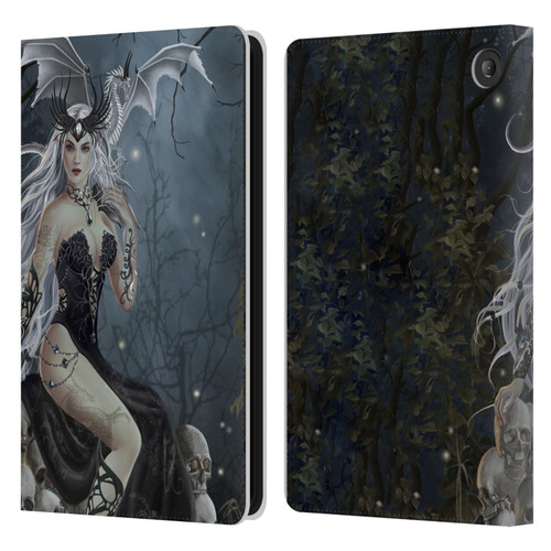 Nene Thomas Gothic Mad Queen Of Skulls Dragon Leather Book Wallet Case Cover For Amazon Fire 7 2022