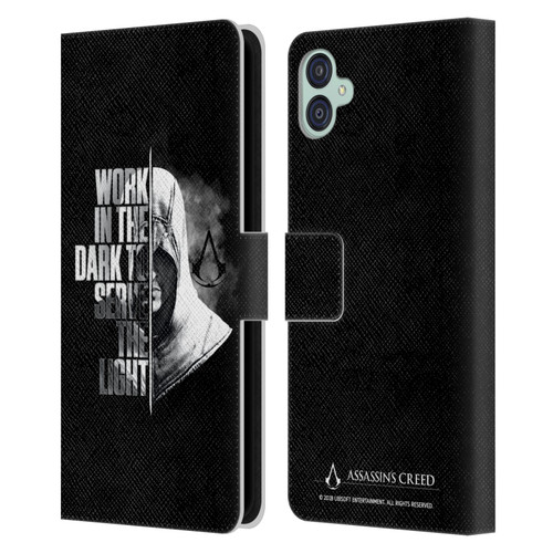 Assassin's Creed Legacy Typography Half Leather Book Wallet Case Cover For Samsung Galaxy M04 5G / A04e
