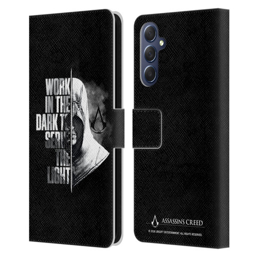 Assassin's Creed Legacy Typography Half Leather Book Wallet Case Cover For Samsung Galaxy M54 5G