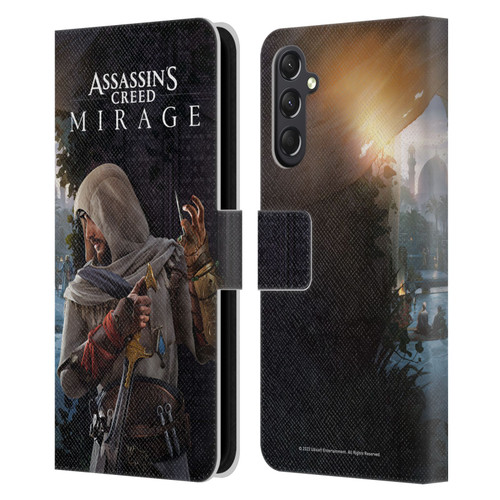 Assassin's Creed Mirage Graphics Basim Poster Leather Book Wallet Case Cover For Samsung Galaxy A24 4G / M34 5G