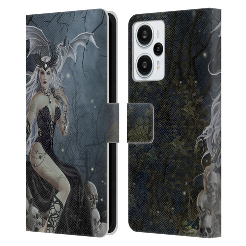 Nene Thomas Gothic Mad Queen Of Skulls Dragon Leather Book Wallet Case Cover For Xiaomi Redmi Note 12T